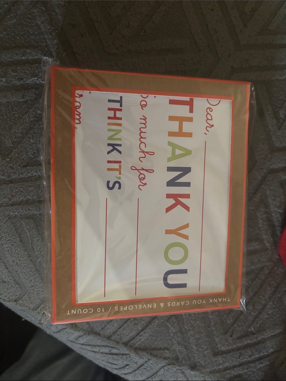 Rainbow 'Thank You' Card Set - Multicolor Design